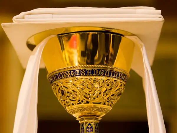 Chalice and paten for 50 anniversary Mass