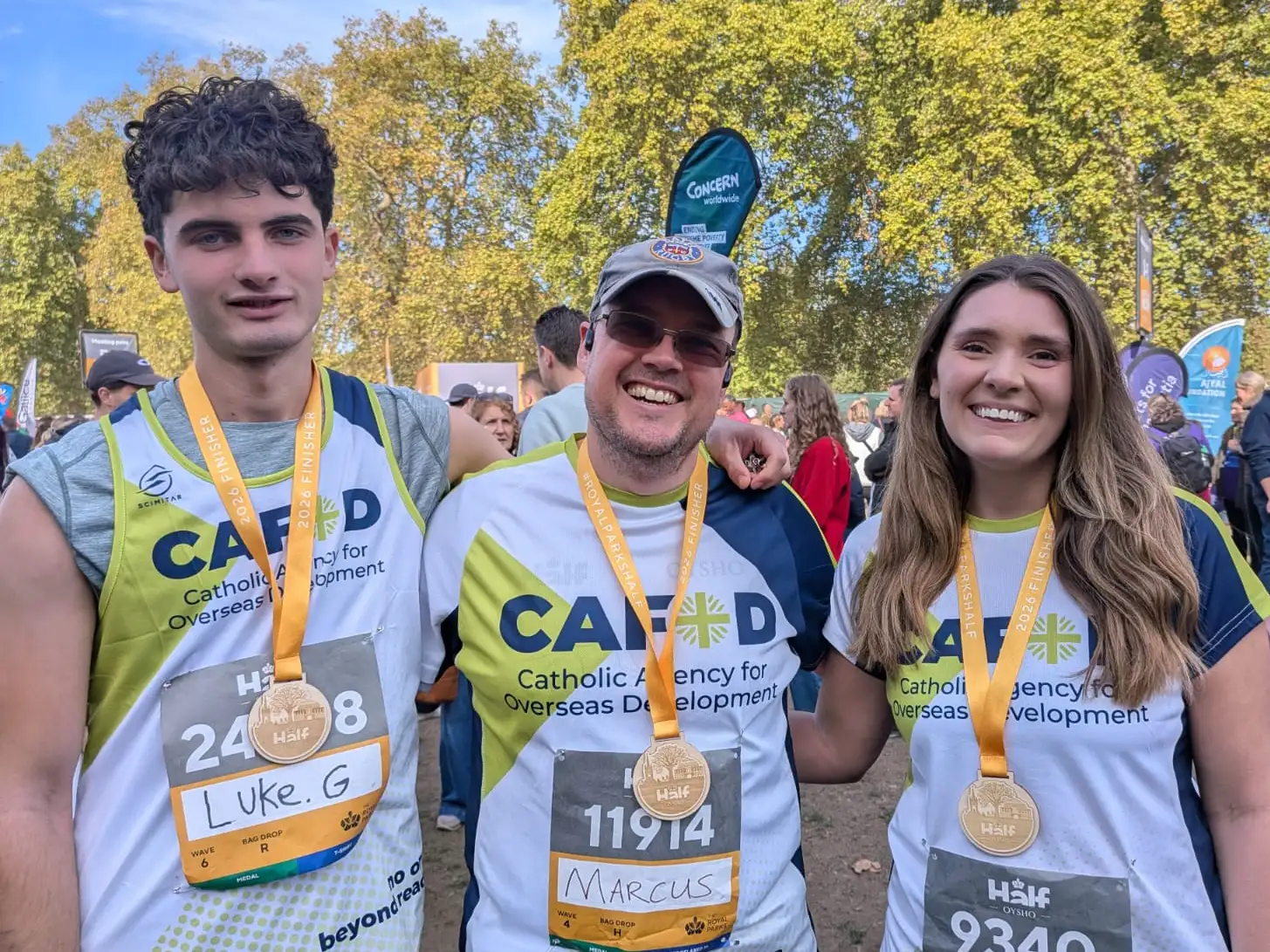 Marcus, Amelia and Luke - London Landmarks Half Marathon 2026