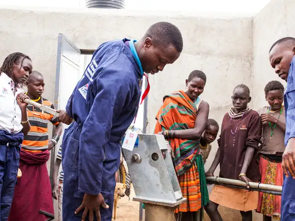 Africa - Uganda - Caritas Moroto installs and mends water pumps in Karamoja