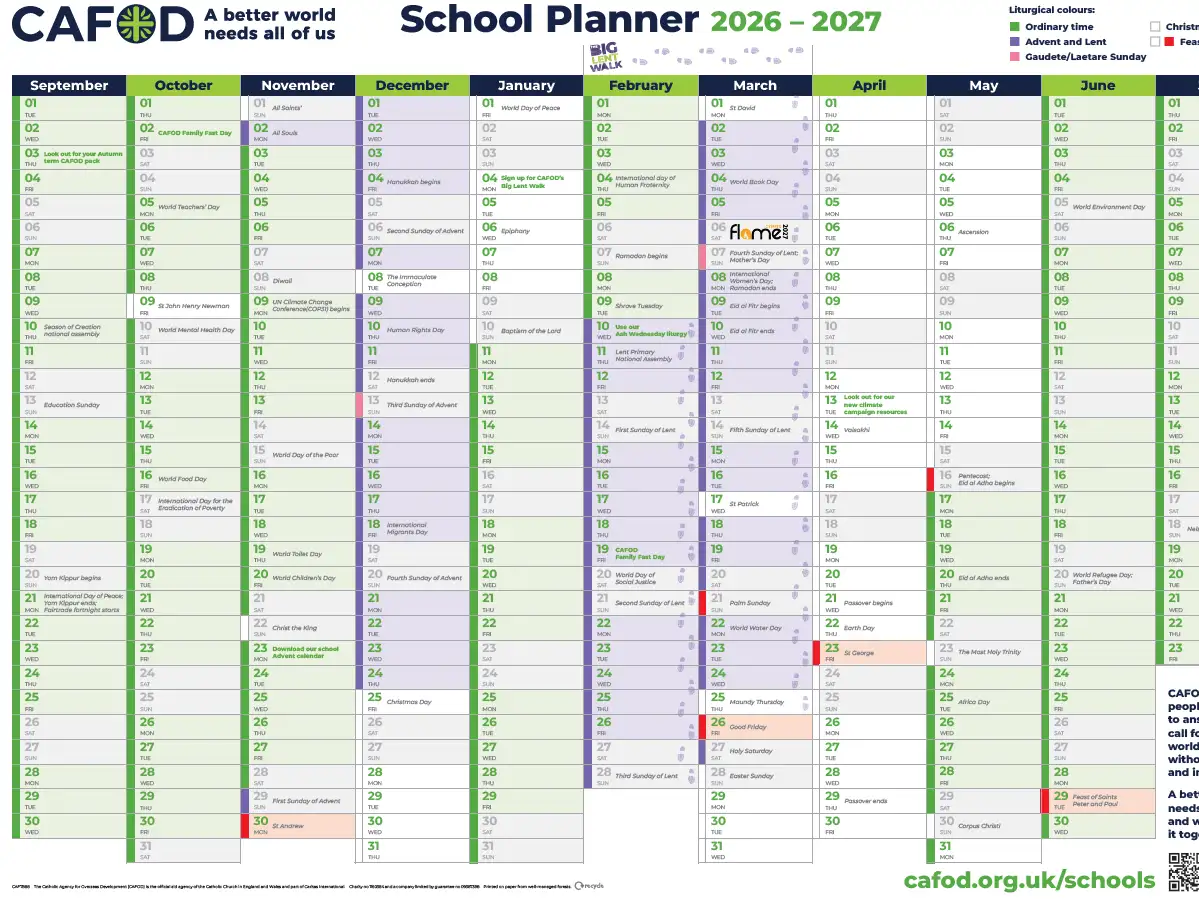 School wallplanner