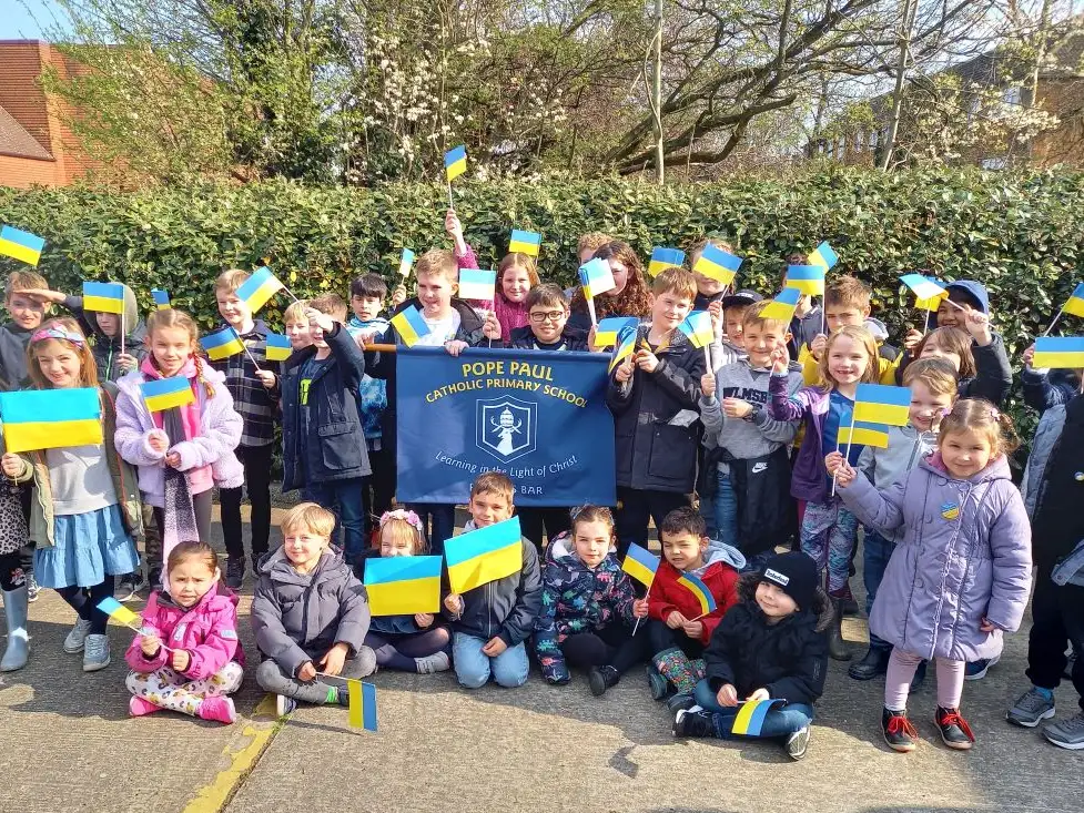 Potters Bar school and church community show solidarity with Ukraine