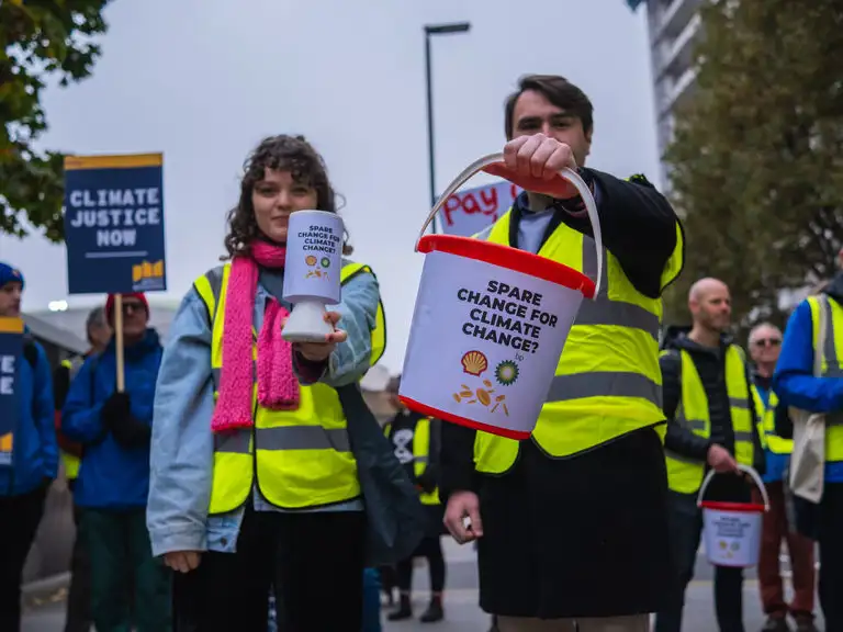 UK - Westminster - Climate finance stunt - November 2024 - 3