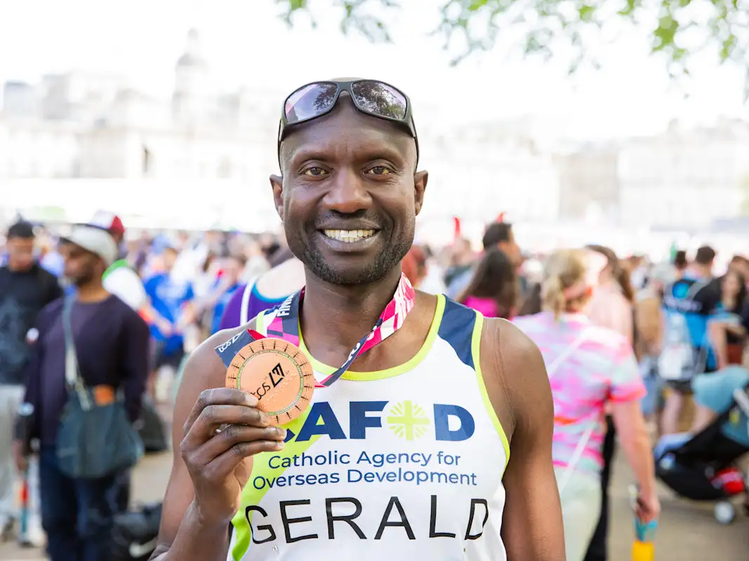 Gerald at the London Marathon