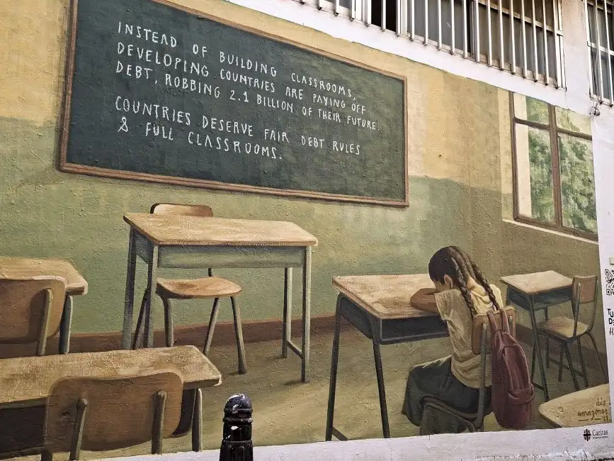 Debt mural