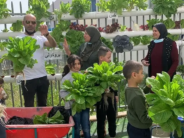 Middle East - Palestinian kindergarten children