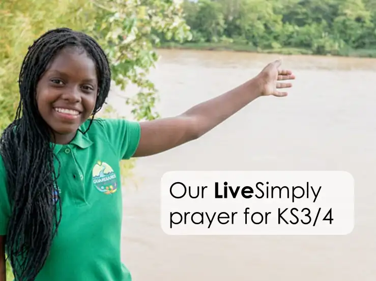 LiveSimply prayer for KS3/4