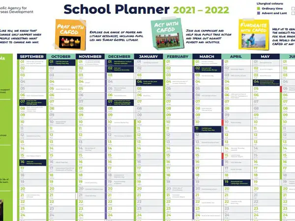 Key dates for planning