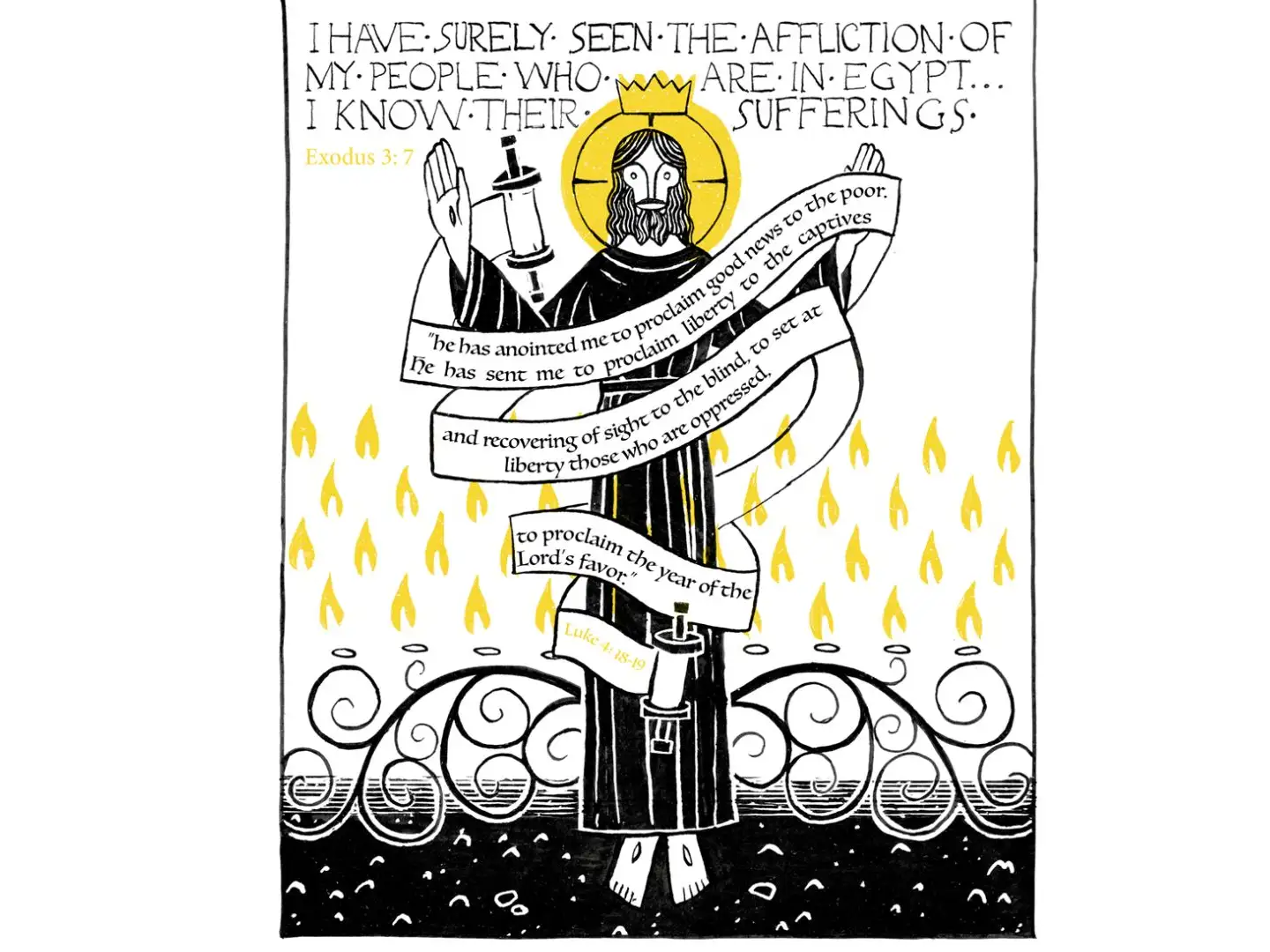 Exodus 3:7 and Luke 4 (ECG)