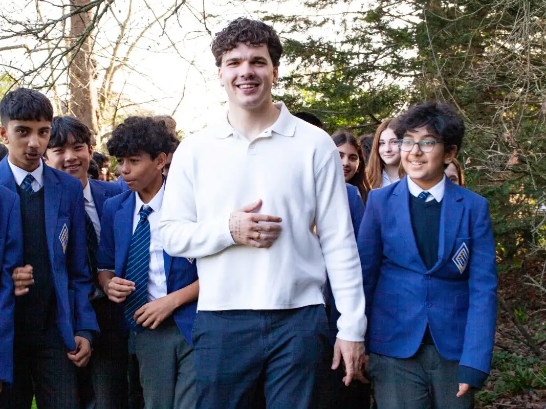 Traitors winner Harry Clark champions charity Lent challenge at Slough school