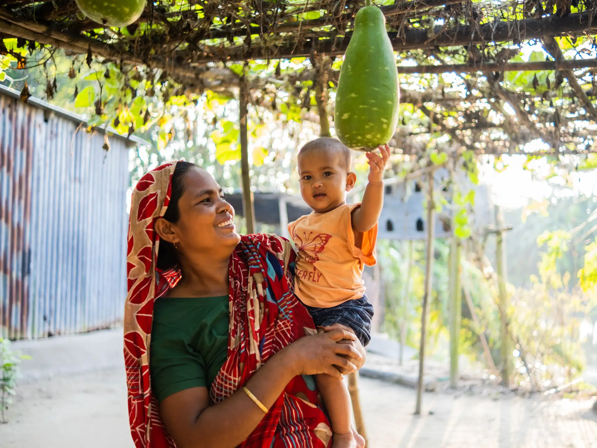 Salina and her granddaughter