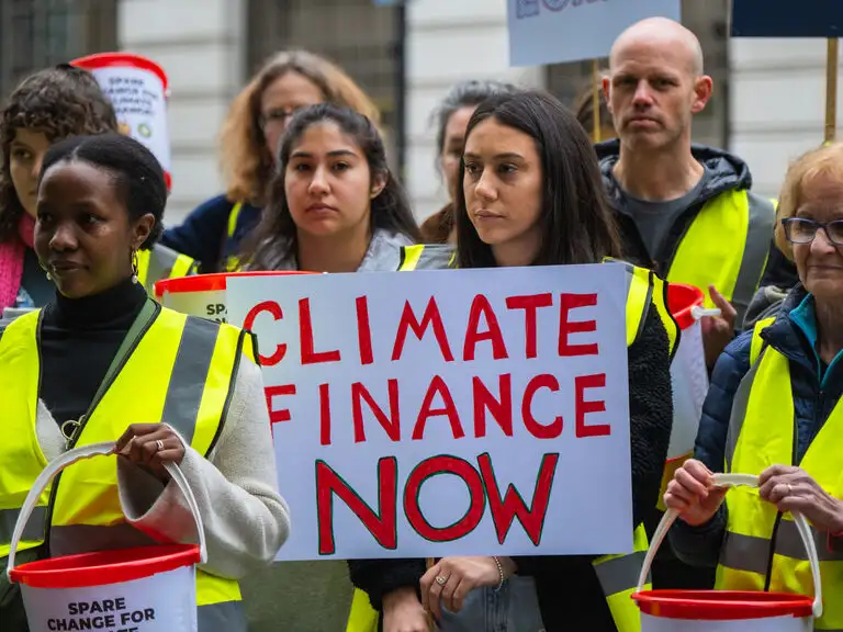 UK - Westminster - Climate finance stunt - November 2024