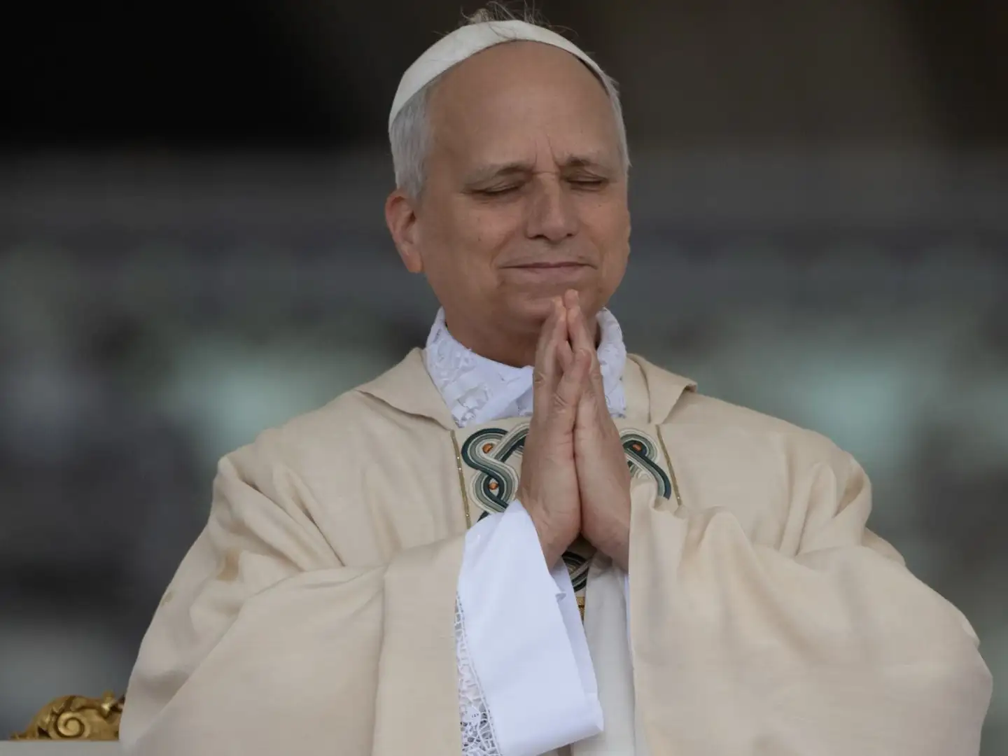 Pope Leo XIV praying.jpg