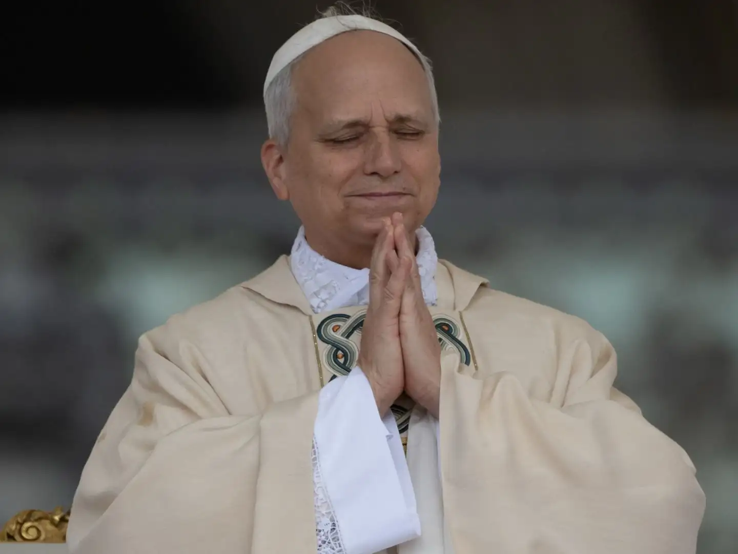 Pope Leo XIV praying.jpg