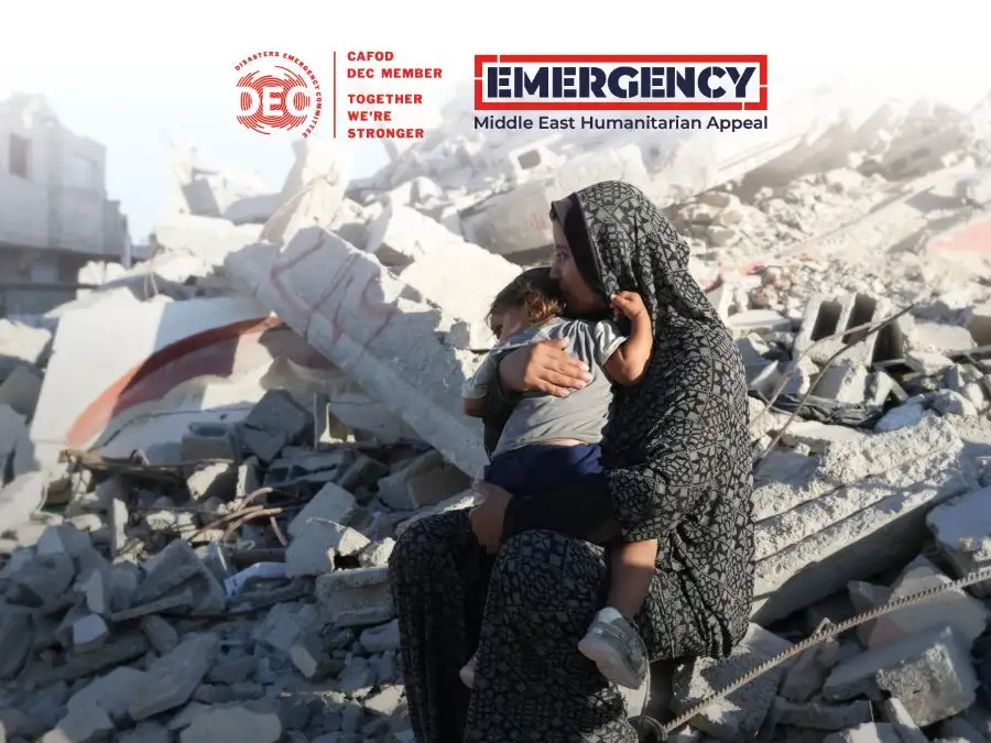 Pay in collections for the Middle East Humanitarian Appeal