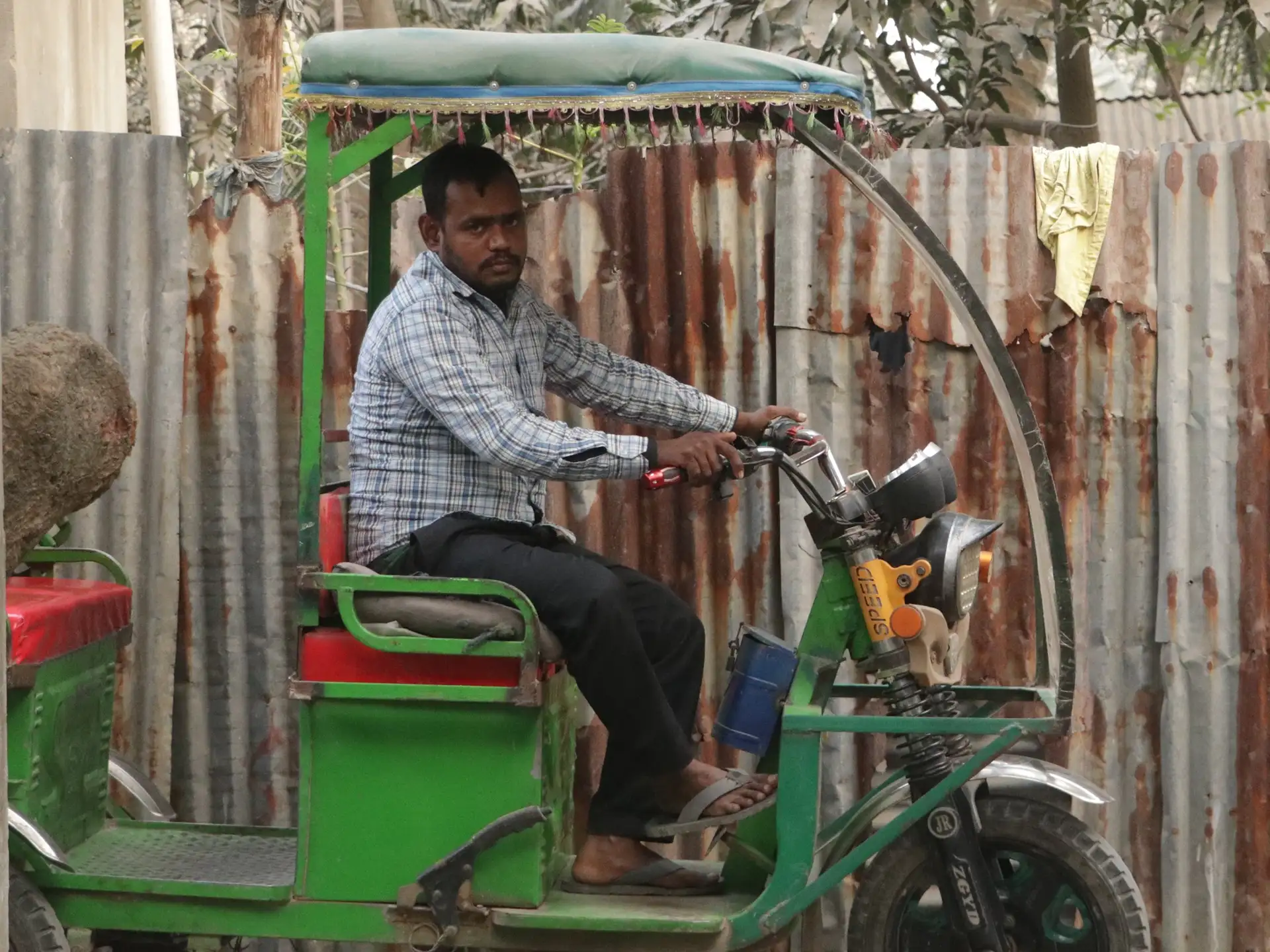 Hero with his rickshaw
