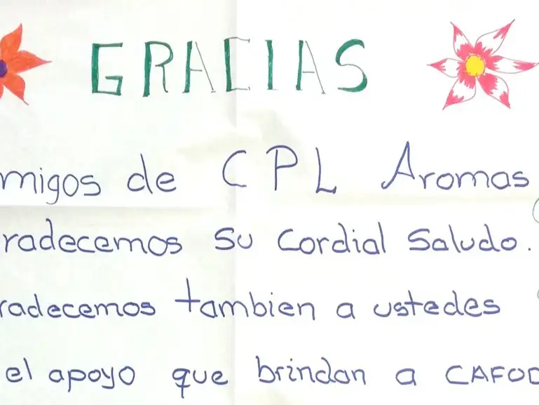 Thank you message - CPL Aromas