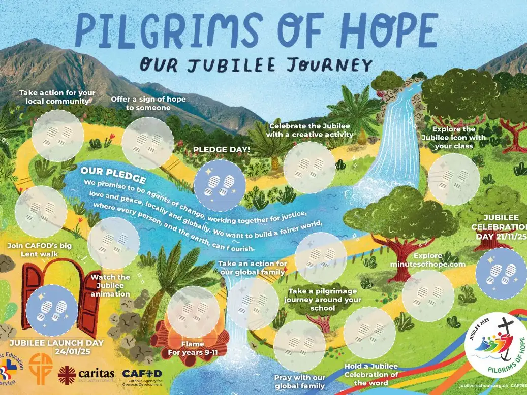 Pilgrims of hope map