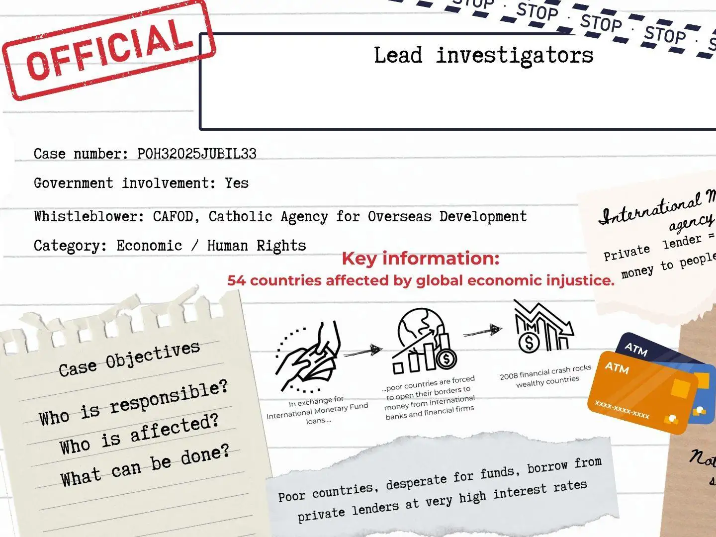 True Crime international debt introduction video