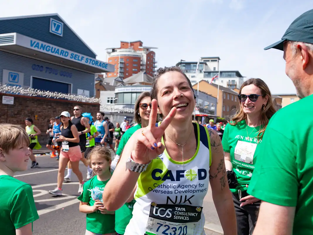 Nik at the London Marathon