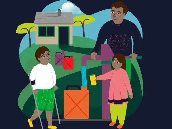 Clean water for a family: £35