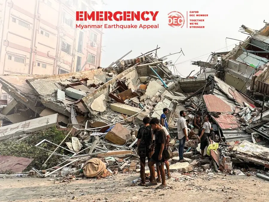 Pay in collections for the Myanmar Earthquake Appeal