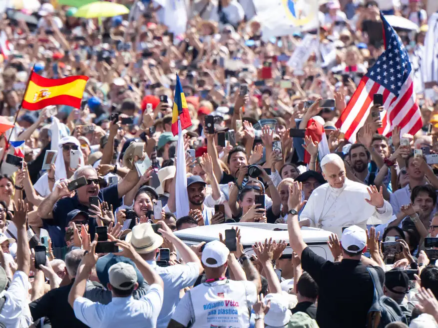 Pope Leo XIV flags