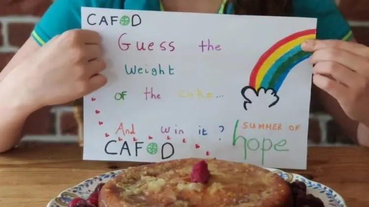 Guess the weight of the cake