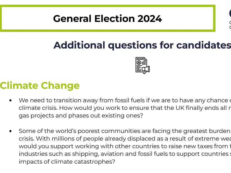 Additional election questions