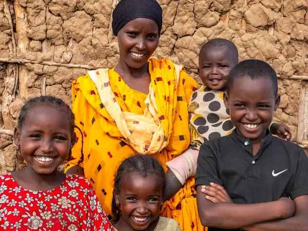 Lokho and her family, Marsabit, Kenya